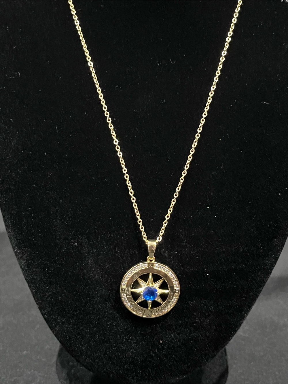 Compass Necklace Gifts for Women wife - S925 Sterling Silver Birthstone Necklace